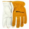 Forney Split Back Cowhide Leather Driver Work Gloves Menfts 2XL 53128